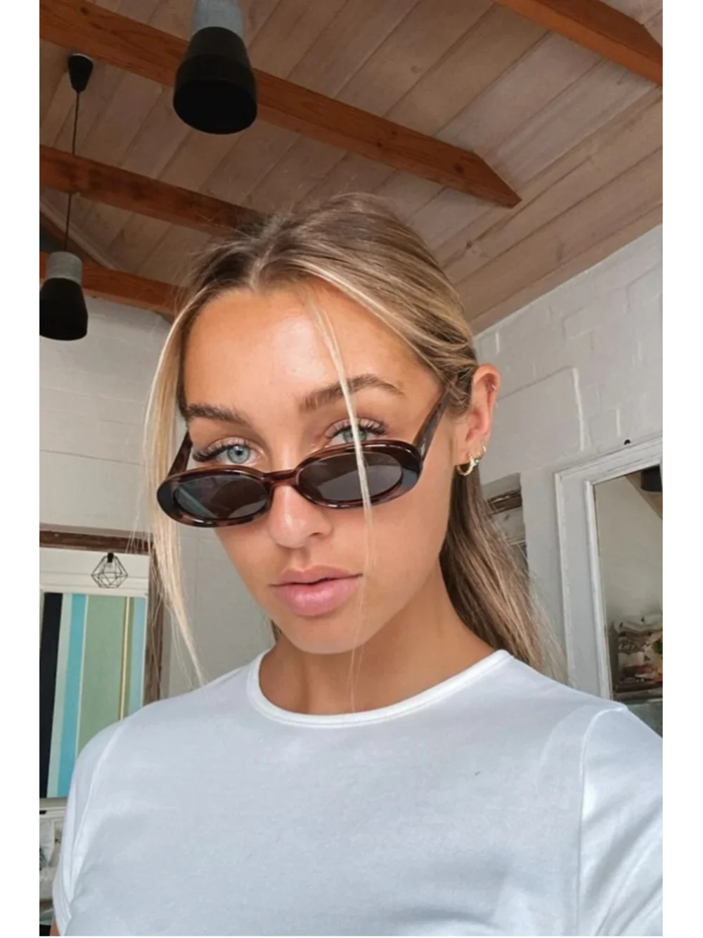 Le Specs Outta Love Tortoise Sunglasses